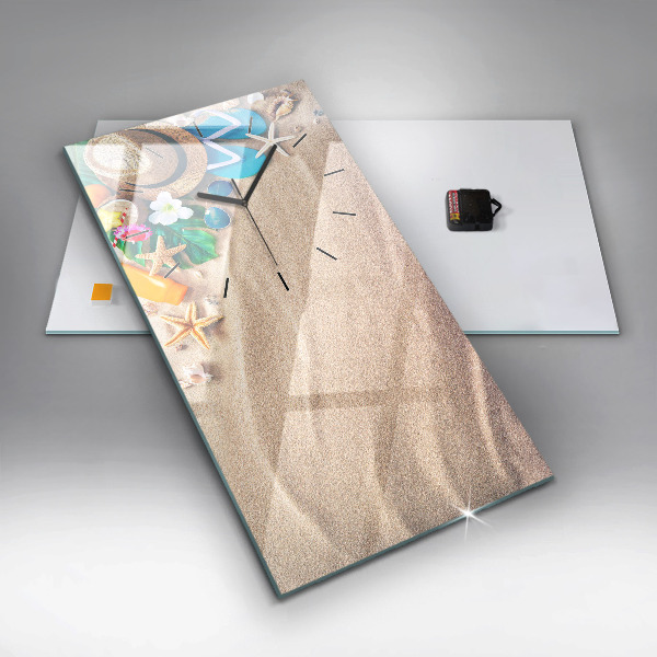 Ceas vertical de perete din sticlă Accesorii de vacanta