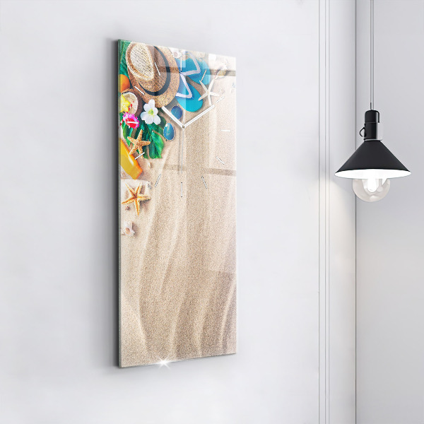 Ceas vertical de perete din sticlă Accesorii de vacanta