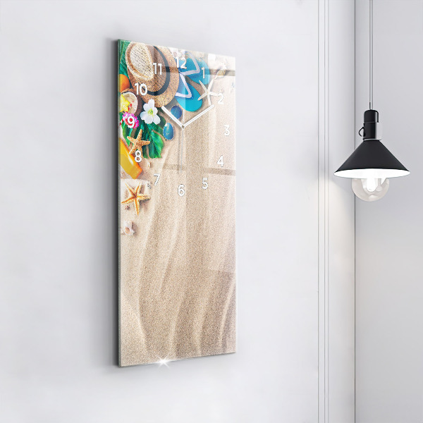 Ceas vertical de perete din sticlă Accesorii de vacanta