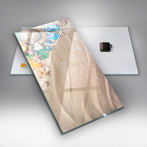 Ceas vertical de perete din sticlă Accesorii de vacanta