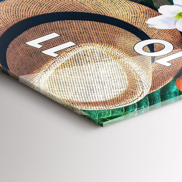 Ceas vertical de perete din sticlă Accesorii de vacanta