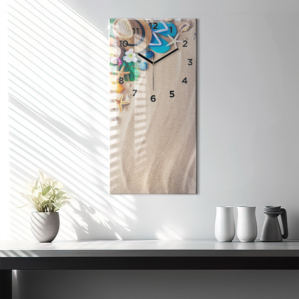 Ceas vertical de perete din sticlă Accesorii de vacanta