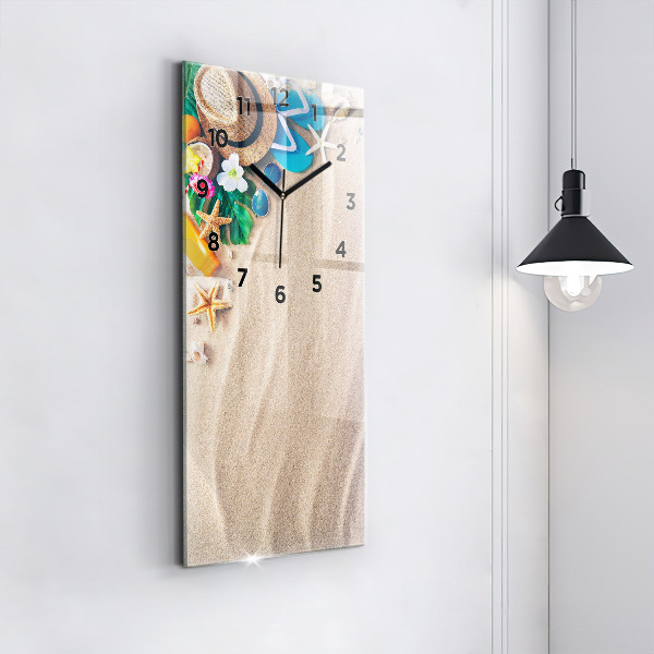 Ceas vertical de perete din sticlă Accesorii de vacanta