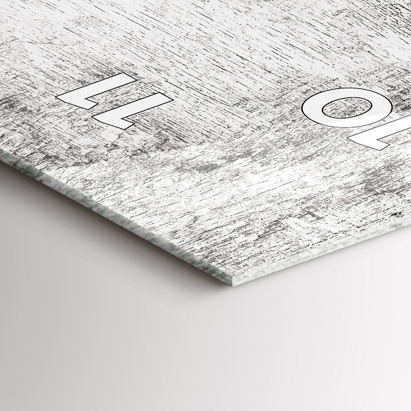 Ceas vertical de perete din sticlă Plante decorative