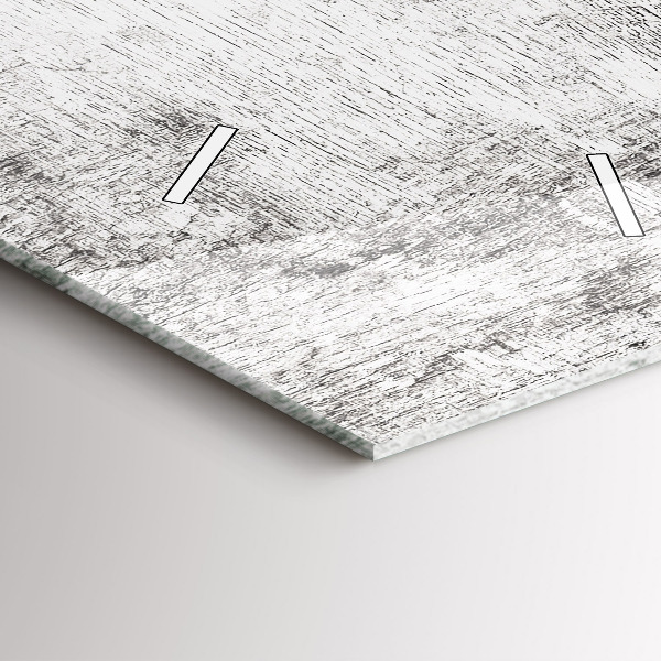 Ceas vertical de perete din sticlă Plante decorative