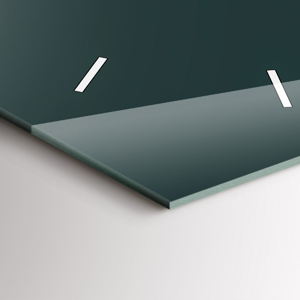 Ceas vertical de perete din sticlă Line-art al orașului Brno