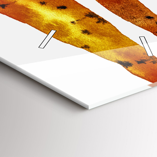 Ceas vertical de perete din sticlă Ilustrație de morcovi