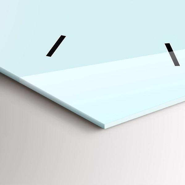 Ceas vertical de perete din sticlă Pisică amuzantă cu ochelari