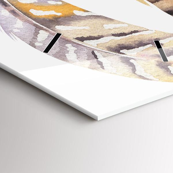 Ceas vertical de perete din sticlă Ilustrație de artă retro