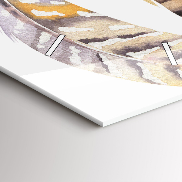 Ceas vertical de perete din sticlă Ilustrație de artă retro