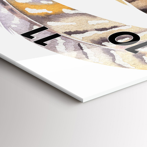 Ceas vertical de perete din sticlă Ilustrație de artă retro