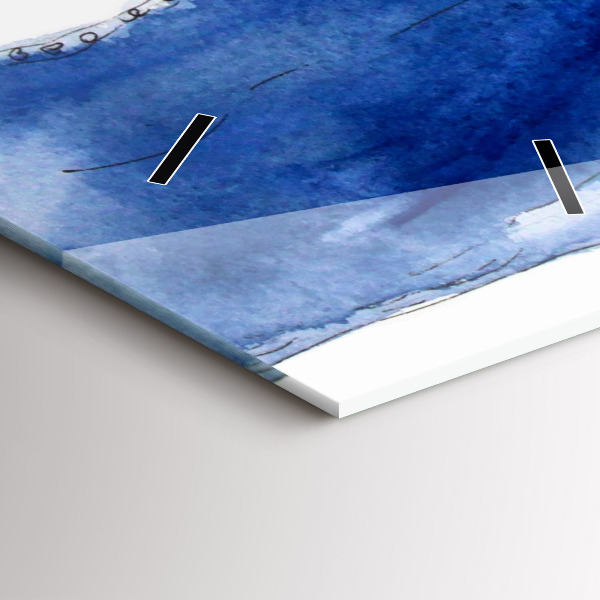 Ceas vertical de perete din sticlă Tocuri de damă