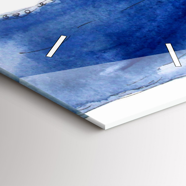 Ceas vertical de perete din sticlă Tocuri de damă