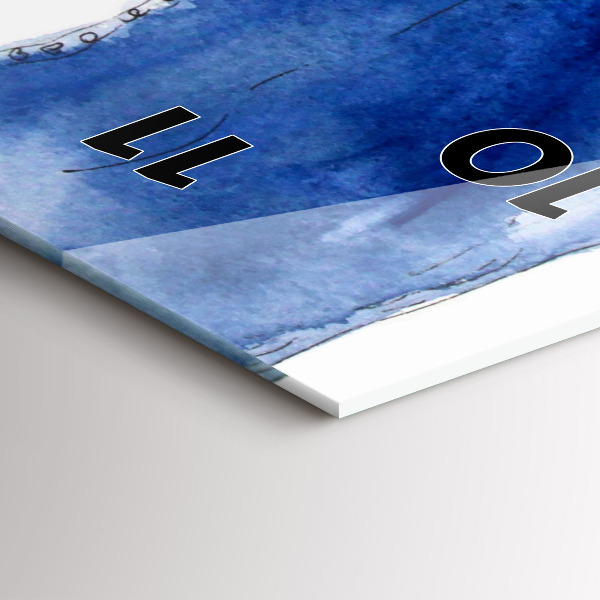 Ceas vertical de perete din sticlă Tocuri de damă