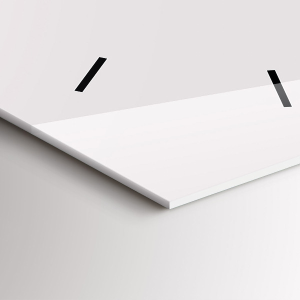 Ceas vertical de perete din sticlă Linia de artă a rinocerului