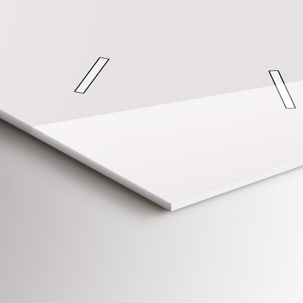 Ceas vertical de perete din sticlă Linia de artă a rinocerului