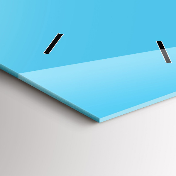 Ceas vertical de perete din sticlă Desen bec