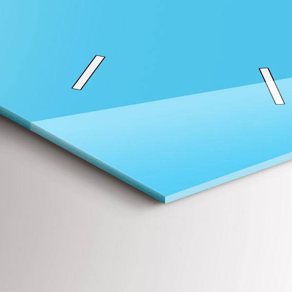 Ceas vertical de perete din sticlă Desen bec