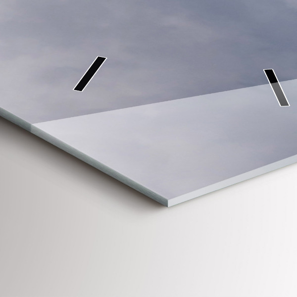 Ceas vertical de perete din sticlă Munții stâncoși