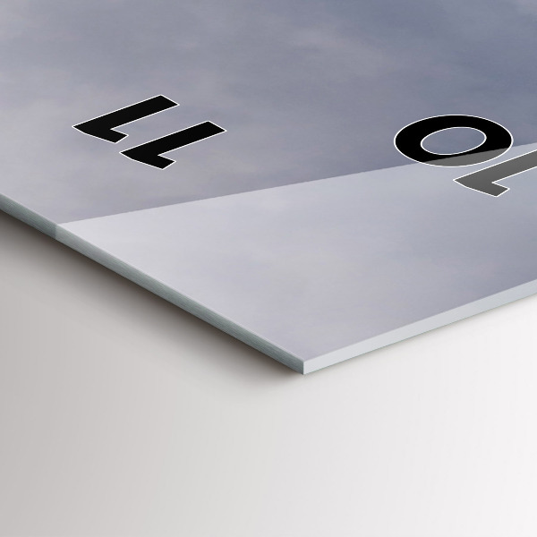 Ceas vertical de perete din sticlă Munții stâncoși