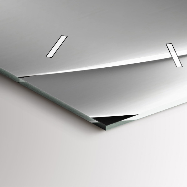 Ceas vertical de perete din sticlă Abstracția argintului