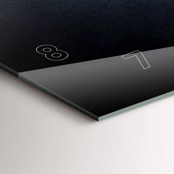 Ceas orizontale de perete din sticlă Legume