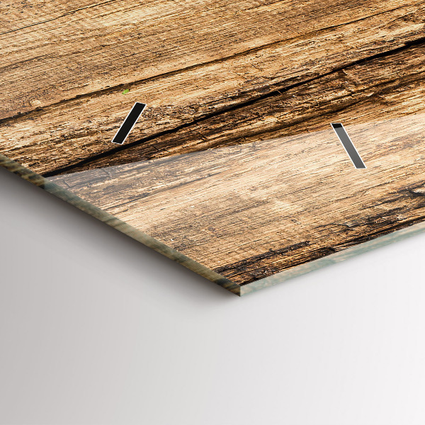 Ceas orizontale de perete din sticlă Linguri de condimente