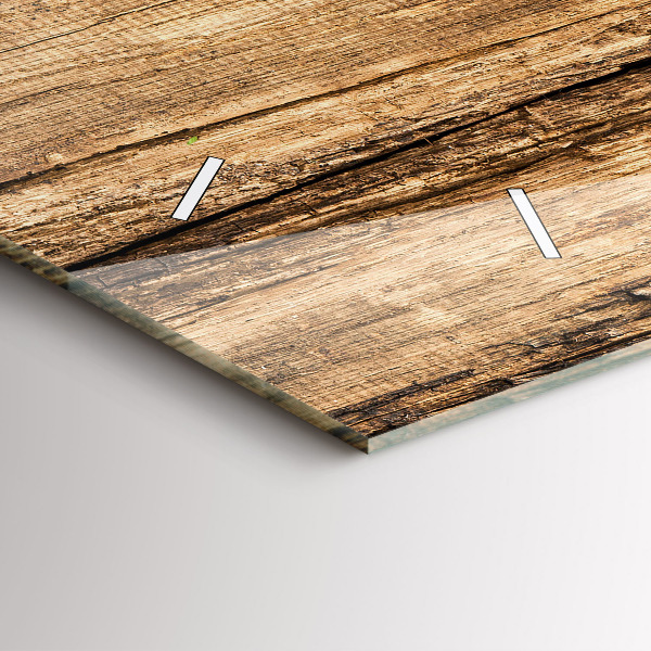 Ceas orizontale de perete din sticlă Linguri de condimente