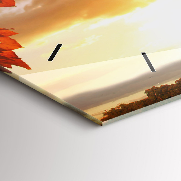 Ceas orizontale de perete din sticlă Turnul Eiffel