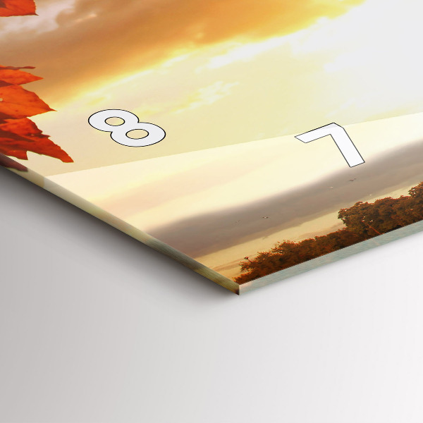 Ceas orizontale de perete din sticlă Turnul Eiffel