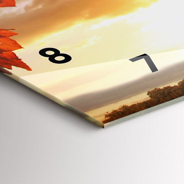 Ceas orizontale de perete din sticlă Turnul Eiffel