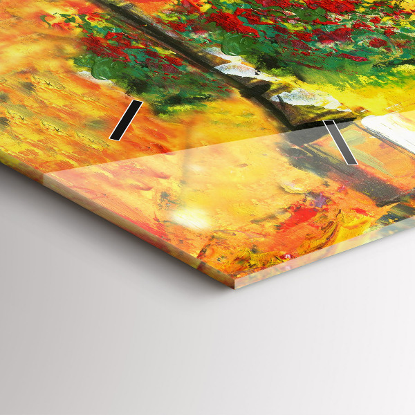 Ceas orizontale de perete din sticlă Podul Rialto din Veneția