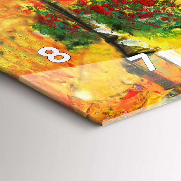 Ceas orizontale de perete din sticlă Podul Rialto din Veneția