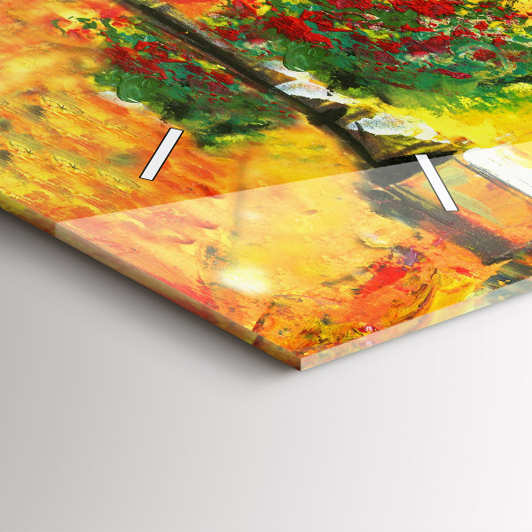 Ceas orizontale de perete din sticlă Podul Rialto din Veneția