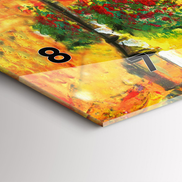 Ceas orizontale de perete din sticlă Podul Rialto din Veneția