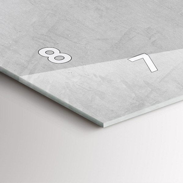 Ceas orizontale de perete din sticlă Zid de piatră