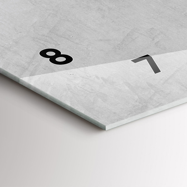 Ceas orizontale de perete din sticlă Zid de piatră