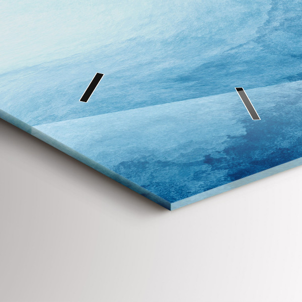 Ceas orizontale de perete din sticlă Captarea apei