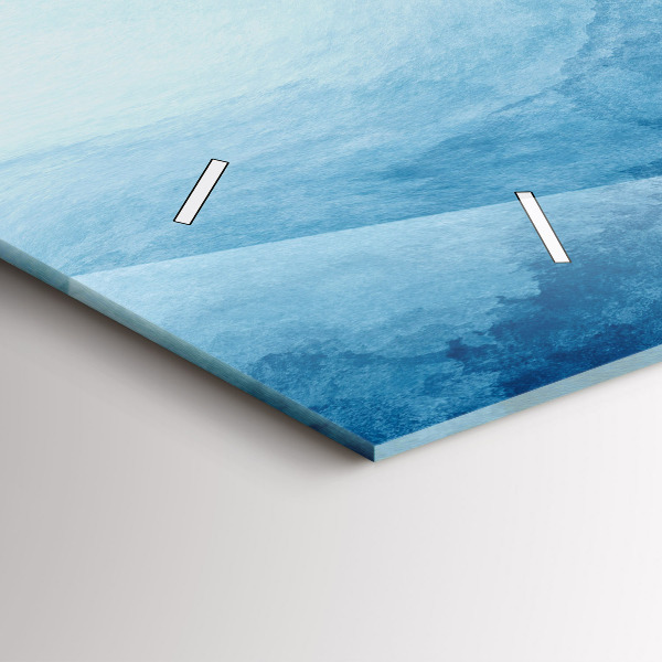 Ceas orizontale de perete din sticlă Captarea apei