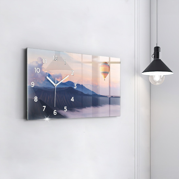 Ceas orizontale de perete din sticlă Peisaj frumos