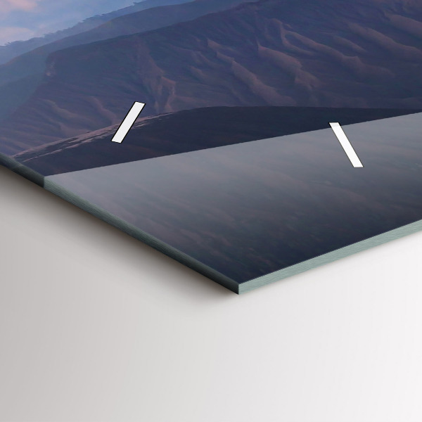 Ceas orizontale de perete din sticlă Peisaj frumos