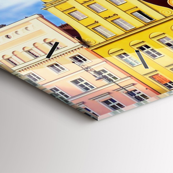 Ceas orizontale de perete din sticlă Wrocław - Orașul Vechi