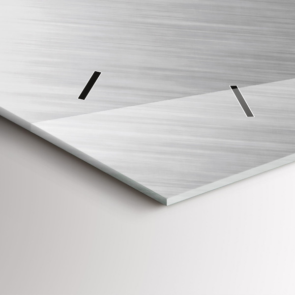 Ceas orizontale de perete din sticlă Perete metalic