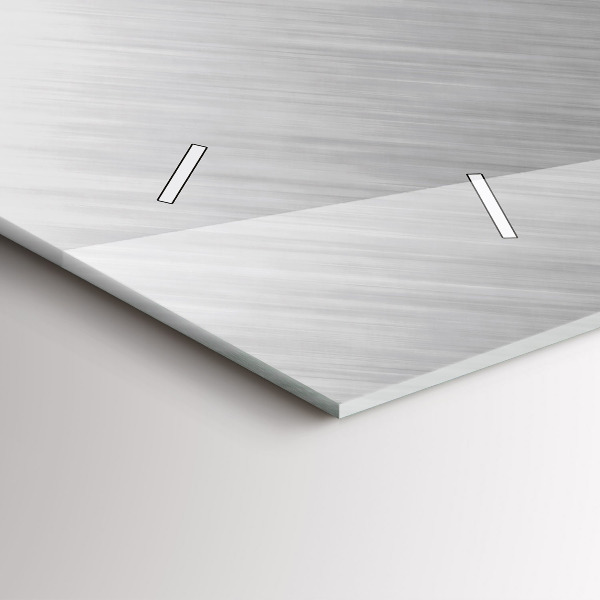 Ceas orizontale de perete din sticlă Perete metalic