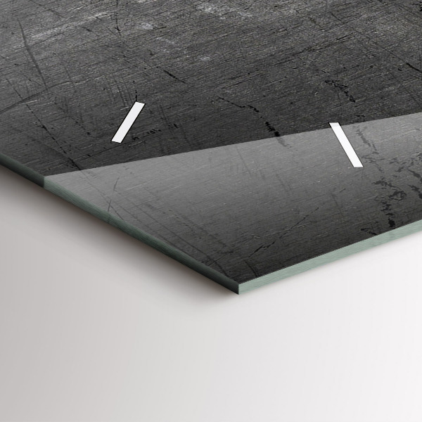 Ceas orizontale de perete din sticlă Perete metalic