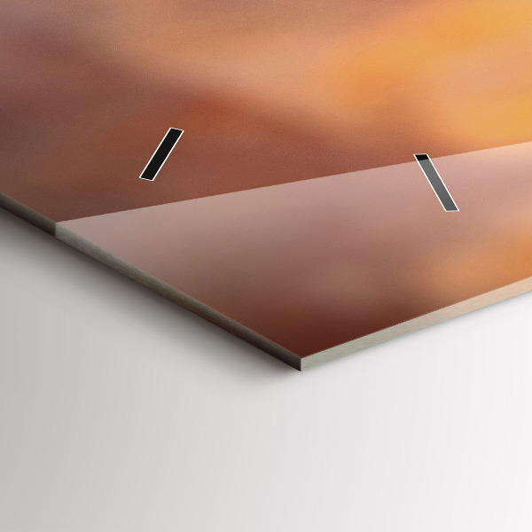 Ceas orizontale de perete din sticlă Un pahar de vin