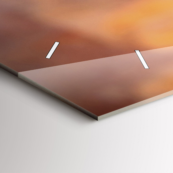 Ceas orizontale de perete din sticlă Un pahar de vin