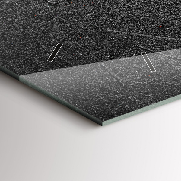 Ceas orizontale de perete din sticlă Ardei roșii