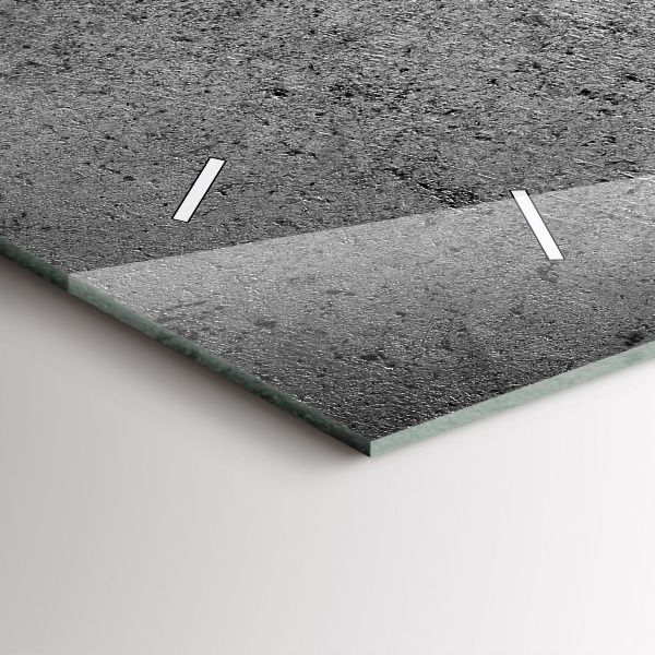 Ceas orizontale de perete din sticlă Perete industrial