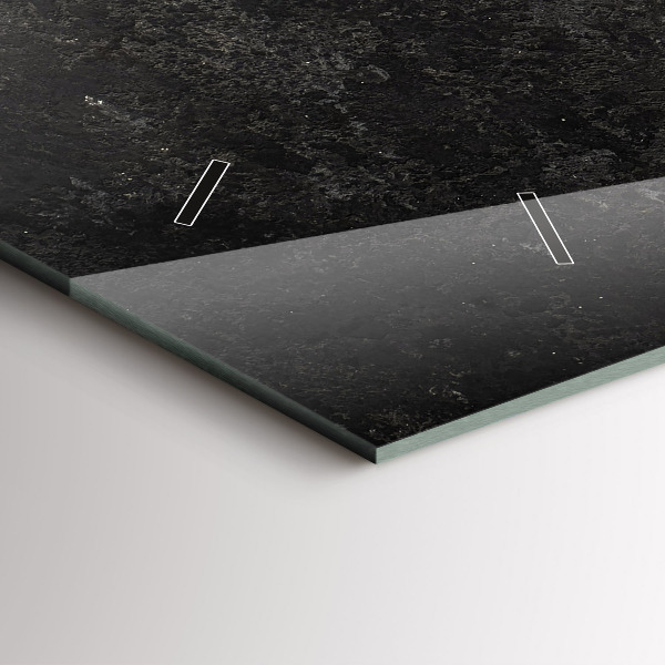 Ceas orizontale de perete din sticlă Inimă făcută din ardei